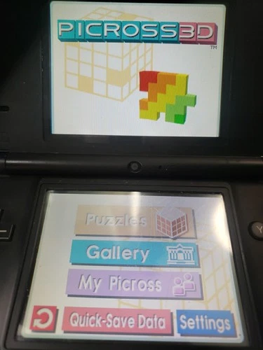 Picross 3D Nintendo DS ~ Tested