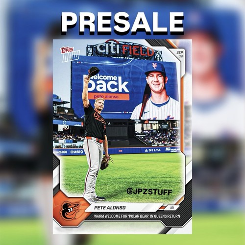 Pete Alonso – 2026 Topps Now #675 Warm Welcome For 'Polar Bear' In Queens Return