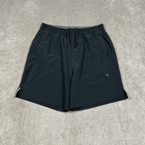 Mack Weldon Shorts Herren Large Stratus Active ungefüttert schwarz Stretch Kordelzug 7"