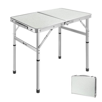 VILLEY Folding Camping Table, 2ft Small Portable Lightweight Outdoor Table wi...