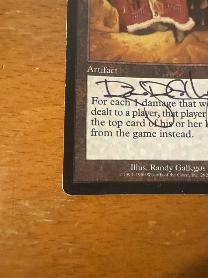MTG Artist Proof Signed Crumbling Sanctuary Mercadian Masques Randy Gallegos - Image 3 of 4