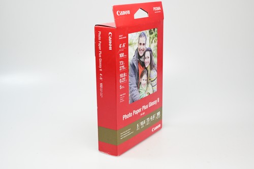 Genuine Canon Photo Paper Plus Glossy II 4x6 PP-201, 100 Sheets #G345