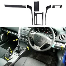 For Mazda 6 Classic Wagon Gh 2008-2013 Rhd Abs Carbon Fiber Interior Stickers