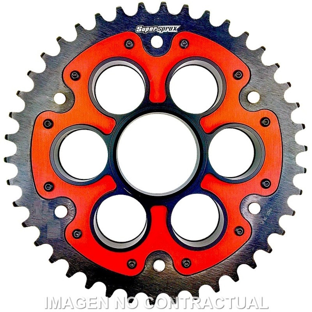 Supersprox Stealth Red Crown Ducati 525 X 43 For Motorcycle Parts Accessories