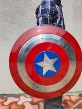 22" Captain America Shield Replica Handmade Metal Cosplay Marvel Superhero Pro