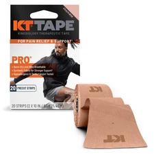 KT Tape Pro Kinesiology Tape, Stealth Beige, 20 Strips