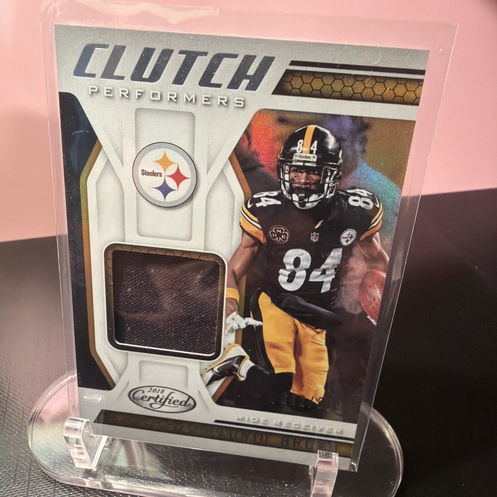 2018 Panini Certified - Clutch Performers Antonio Brown #CP-AB 342/399 (MEM)