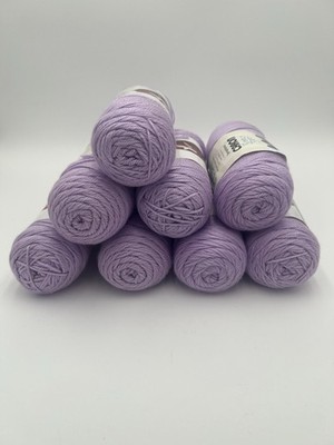 Caron Simply Soft Yarn Lot of 9 Orchid Purple Lilac 6 oz 315 Yds No Dye Lot