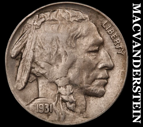 1931-S Buffalo Nickel- Extra Fine Semi Key Better Date No Reserve #J184
