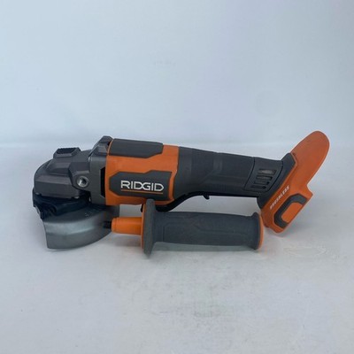 RIDGID 18V Brushless 4-1/2 in Angle Grinder, Orange/Gray, Tool Only