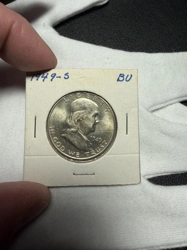 1949-S Franklin Half Dollar ~ Gem BU ~ Key Date! 99 cent starting bid