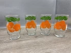 Anchor Hocking Orange Juice Glasses Set Of 4 - Vintage 1987