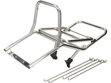 Vespa Madrid Rack, Rear Fold Down Carrier in Stainless for VBB, Sprint, Super...