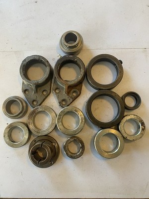 Lot Of Misc. Locking Collars, Shafts, Flange Mount, And Other