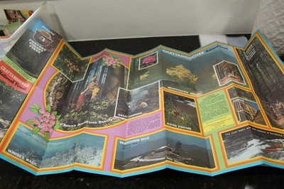 Vintage Folding Road Map US Tourist Souvenir 1975 Chattahoochee National Forest