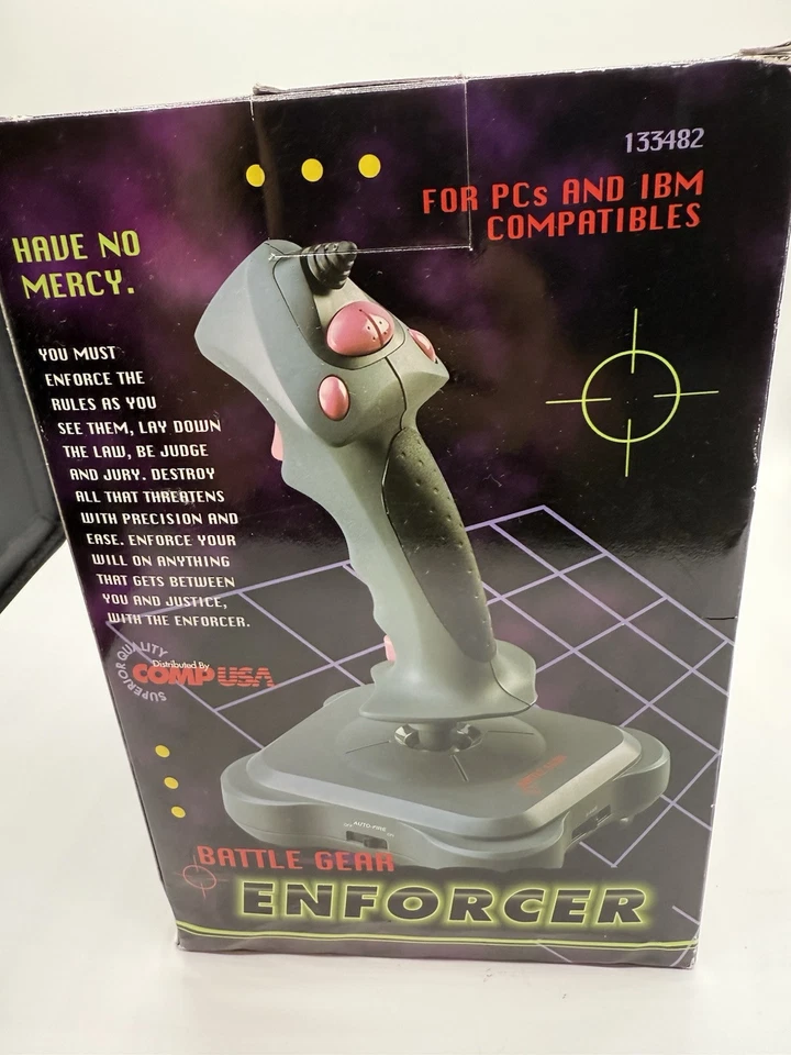 Vintage New CompUSA Battle Gear Joystick PC Gaming Controller - Image 3 of 4