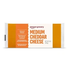 Grocery, Medium Cheddar Cheese, 8 Oz (Previously Happy Belly,... 