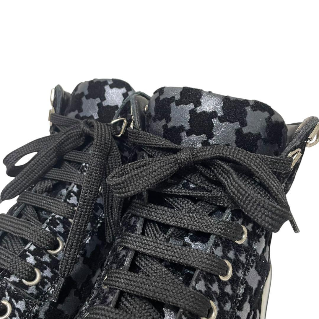 Jimmy Choo High Top Sneakers Shoes Black Velour Size 41 US Jimmy Choo High Top Sneakers Shoes Black Velour Size 41 US
