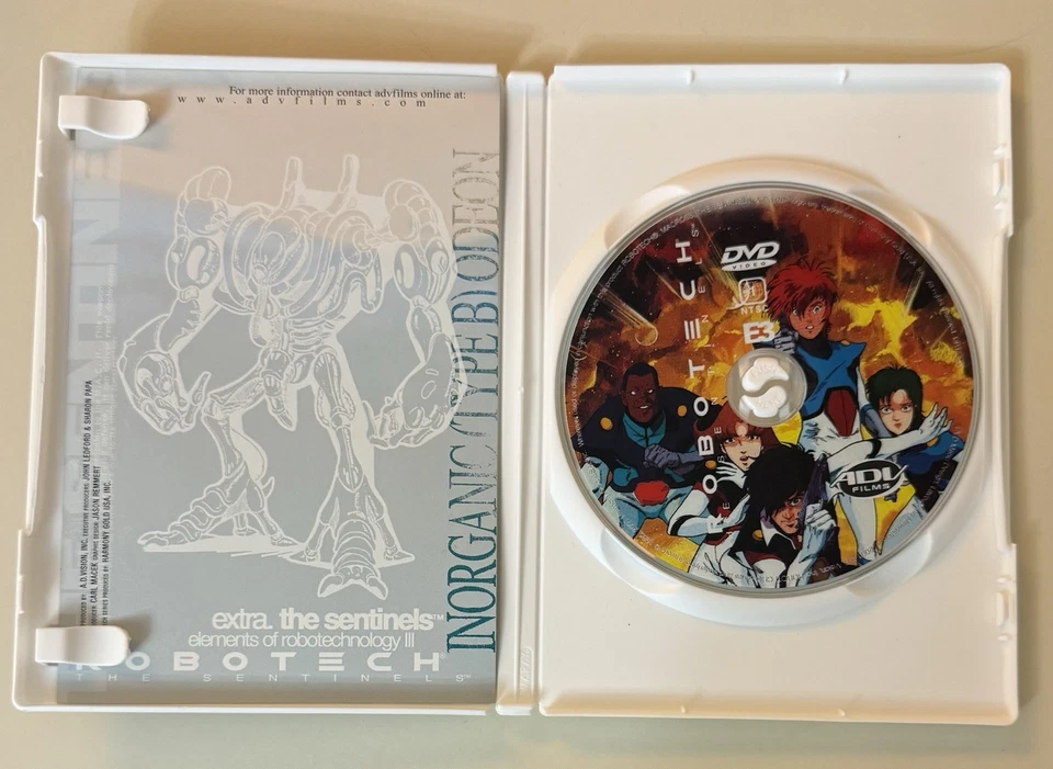 DVD 2001 Robotech Extra The Sentinels Elements Of Robotechnology - Изображение 2 из 2