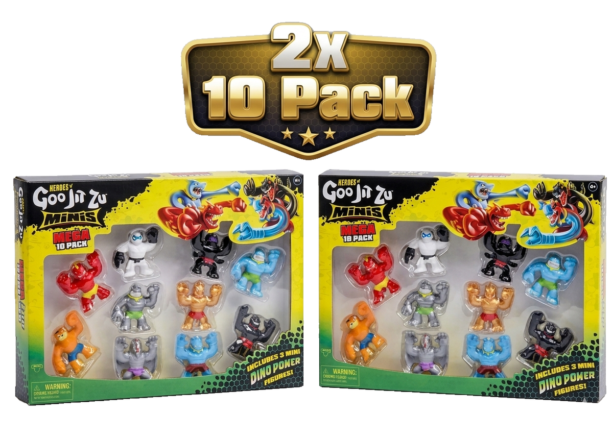 Lot of 2 Goo Jit Zu Minis Mega 10 Pack each | eBay