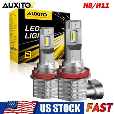 AUXITO H11 LED Headlight Bulbs Conversion Kit High Low Beam White Bright 20000LM