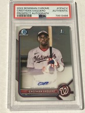 2022 Bowman Chrome - Prospect Autographs Cristhian Vaquero #CPA-CV (AU, RC)