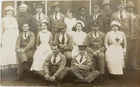 WW1 RPPC Photo Postcard / Very Clear. Allied Troops & Nurses Group Photo.