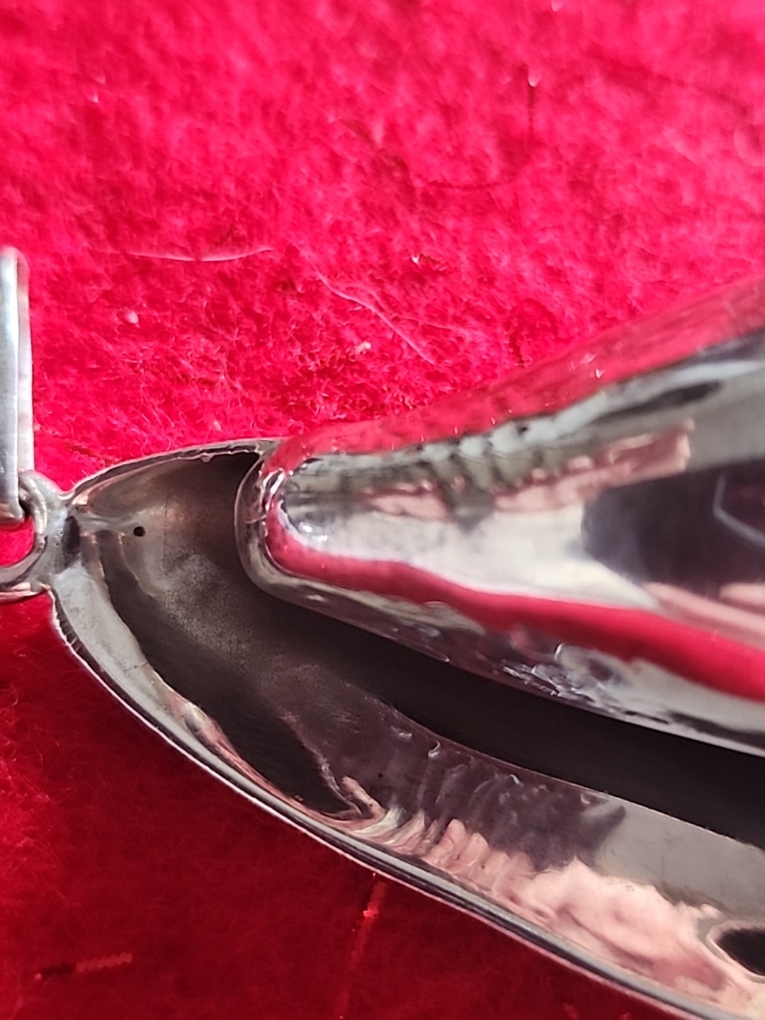 925 Solid Sterling Large  Conch Shell Pendant Nic… - image 7