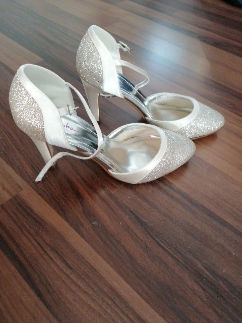 Rainbow Club Brautschuhe Ester 36 ivory gold Hochzeitsschuhe Pumps Wie Neu - Bild 3 von 4