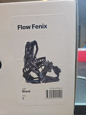 Nidecker Flow Fenix Bindings 2025 Black Large NEW IN BOX