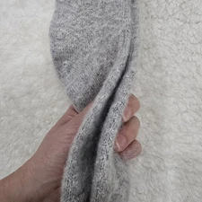 Handmade Goat Down Socks Grey Wool Thick Winter Warm Long Boot Socks Unisex