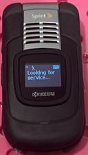 Kyocera DuraCore E4210 - Black and Silver  Sprint  Rugged Cellular Flip Phone