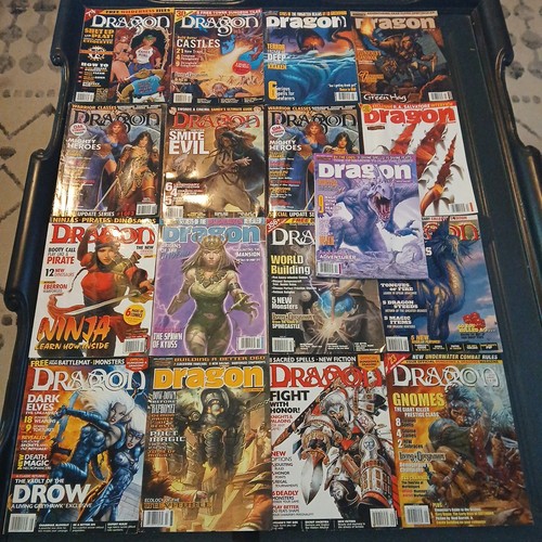 Lot of 17 Vintage Dragon Magazines Dungeons And Dragons eBay