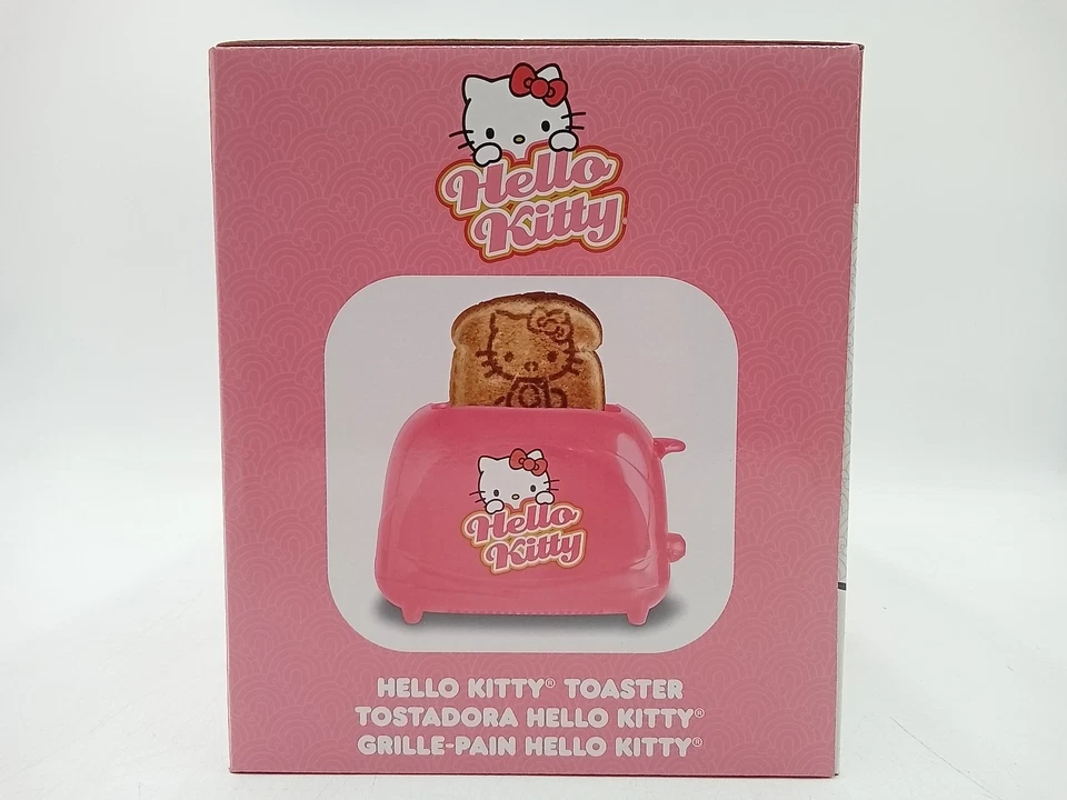 Hello Kitty 2 Scheiben Toaster Rosa Cool-Touch mit Bild auf Brot KOSTENLOSER VERSAND - Bild 2 von 4