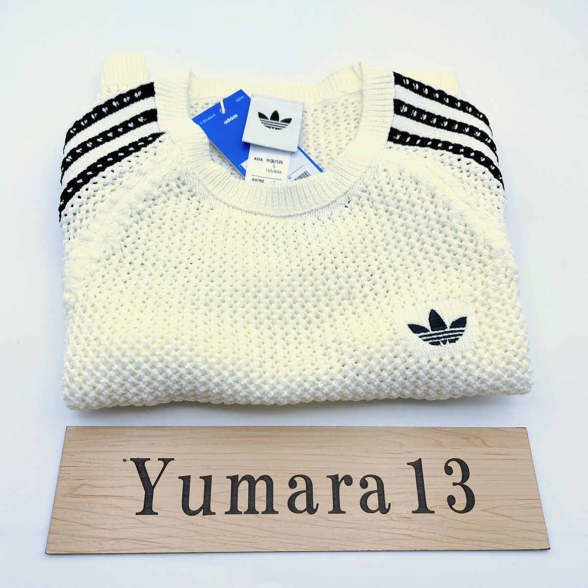 adidas WMNS Knit Crochet Cali Tee Off White KE0200 Japan Size | eBay