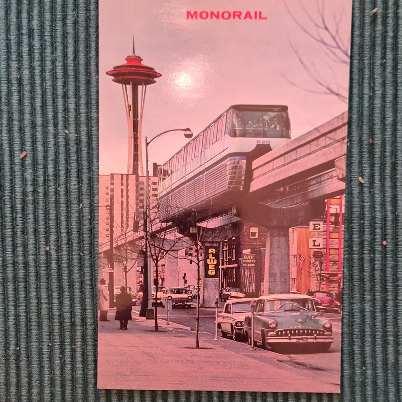 Jensen Company Seattle, WA Monorail Space Needle Postcard Divided Back Unposted
