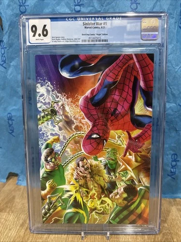 Sinister War 1 Devil Dog Comics Virgin Rare Spider-man  Ltd Comic Graded Cgc 9.6