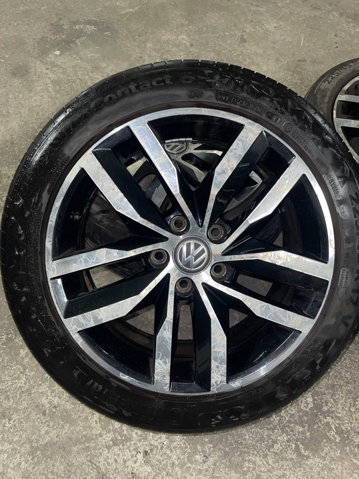 Original VW Golf 7 5G Sportsvan Madrid Alufelgen Sommerreifen 225/45 R 17 Conton - Bild 3 von 4