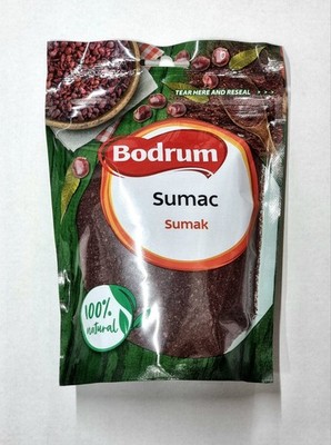 Sumach Sumak - 100% natürliches gemahlenes Sumaq Sumach Gewürz Gewürz von Bodrum - 250g