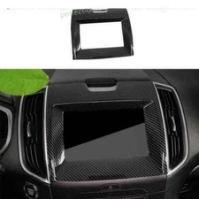 For Ford Edge 15-2019 Carbon Fiber Center Console Navigation Screen Frame ABS