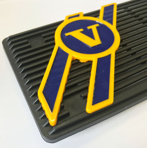 dashboard dash front speaker grills cover with emblem Volvo 240 244 245 black - Picture 2 of 4