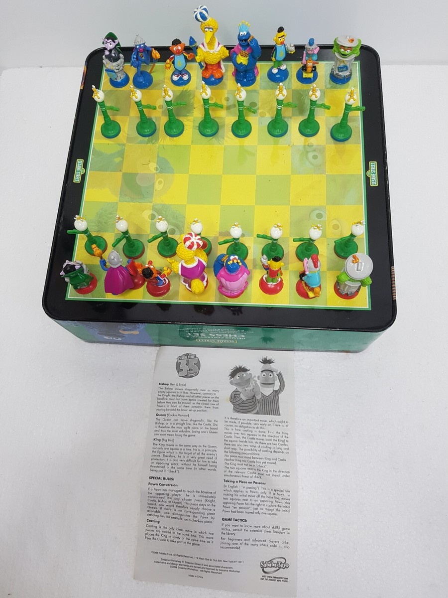 セサミストリート　チェス Chess Set 35th Anniversary Sesame Street. Complete Set | eBay UK