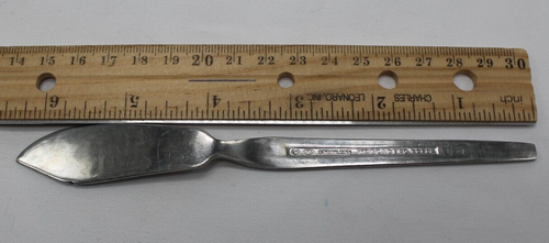 Vtg Hanford Forge Trocadero Stainless Steel Master Butter Knife Floral Pattern - Picture 9 of 9