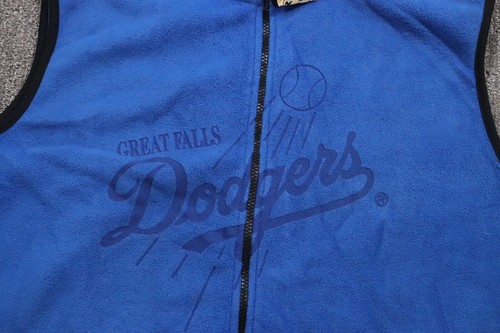Great Falls Dodgers Pioneer League Baseball Men's Fleece Vest Large Y2K DS NWT - Picture 2 of 13