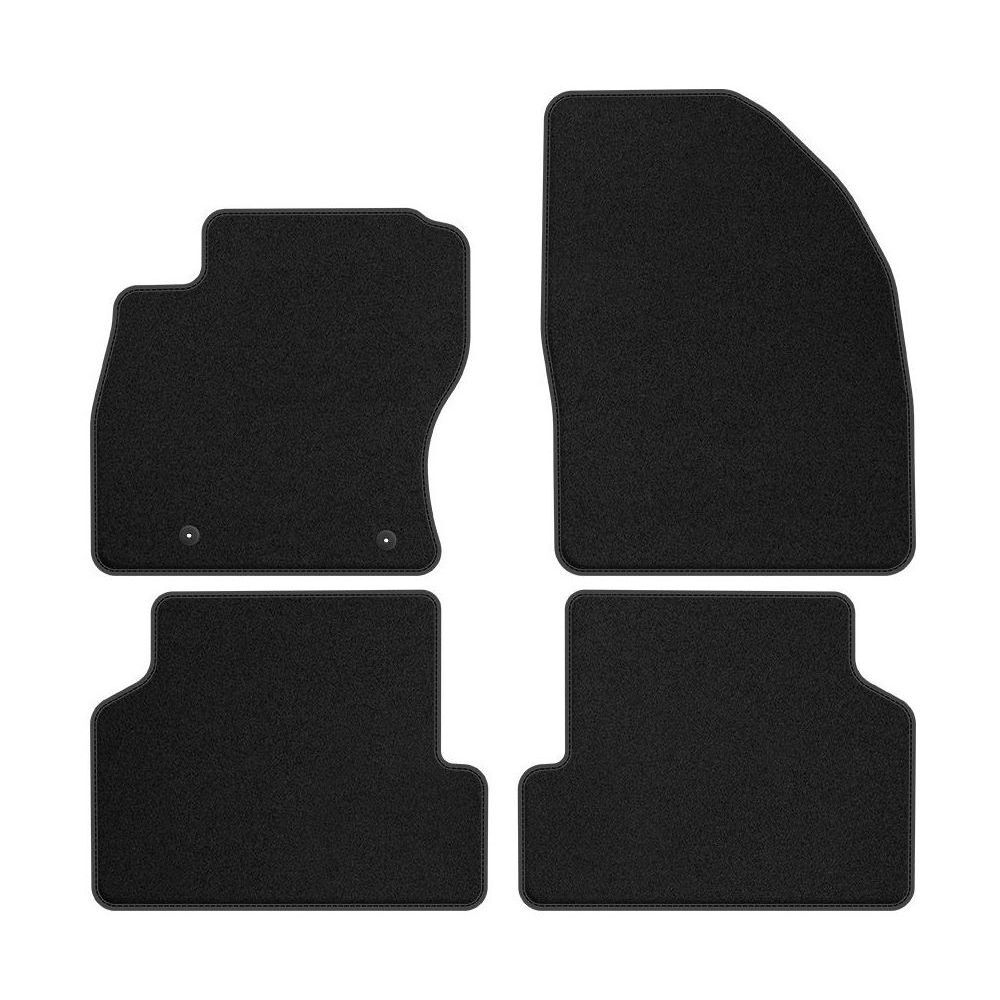 Tapis de sol moquette velours noir de voiture Ford Focus II 2004-2011 FO09-1