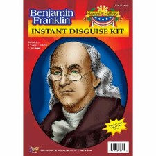 Mens Adult Colonial President Heroes In History Benjamin Franklin Costume Kit