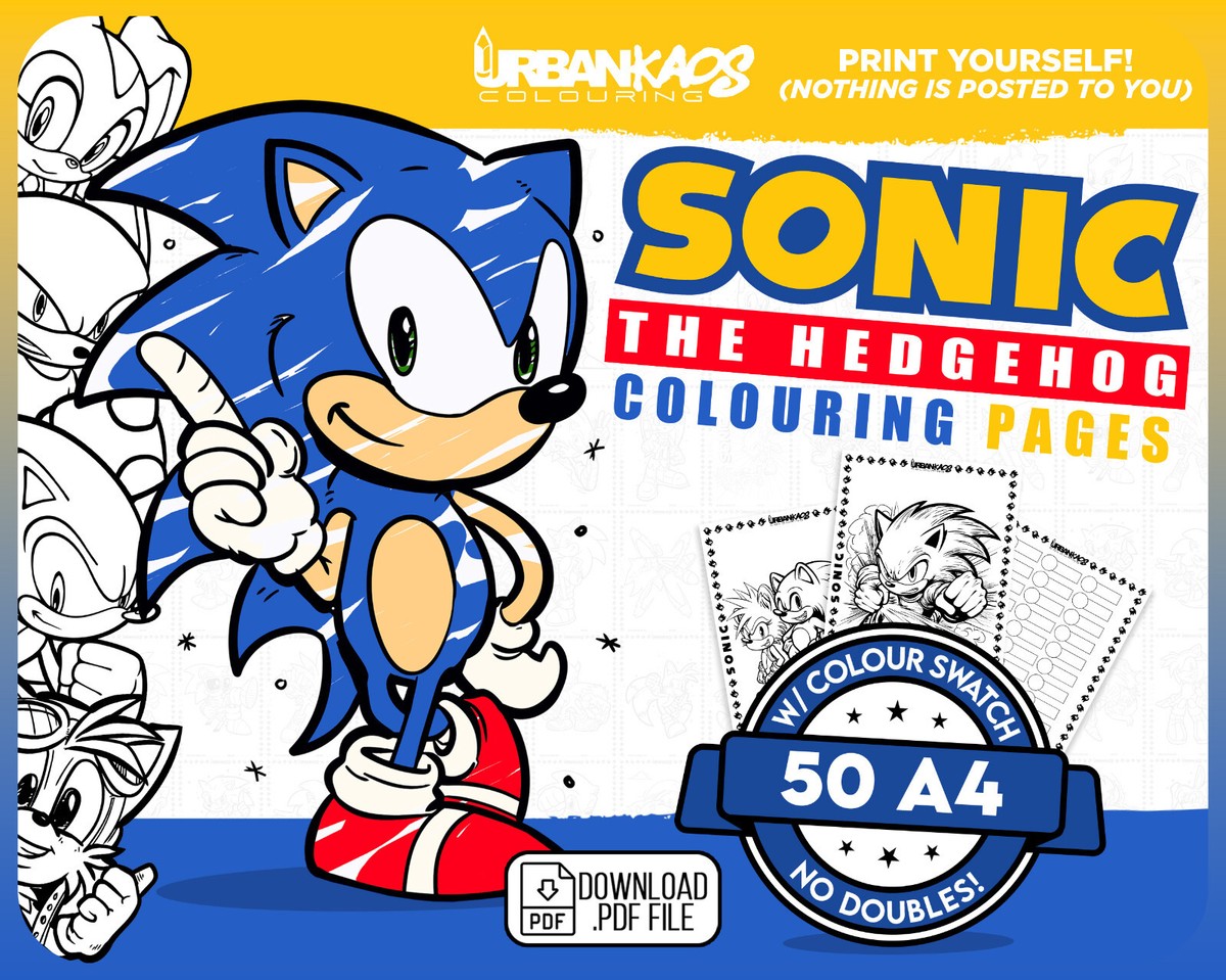 Sonic The Hedgehog Pictures To Color Free - Infoupdate.org