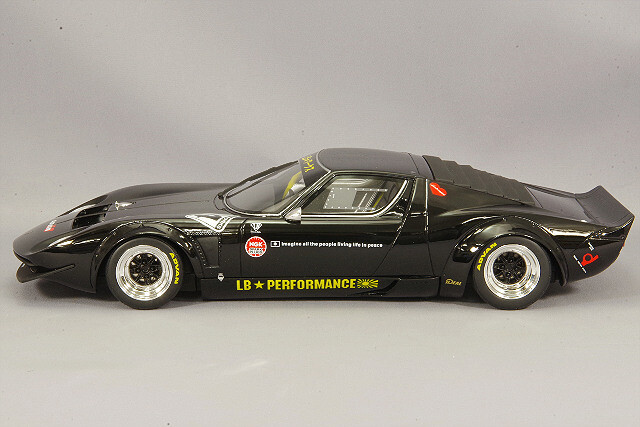 GTS253 LB WORKS ミウラ GT Spirit GTS253 1/18 LB-WORKS Lamborghini Miura Black Resin