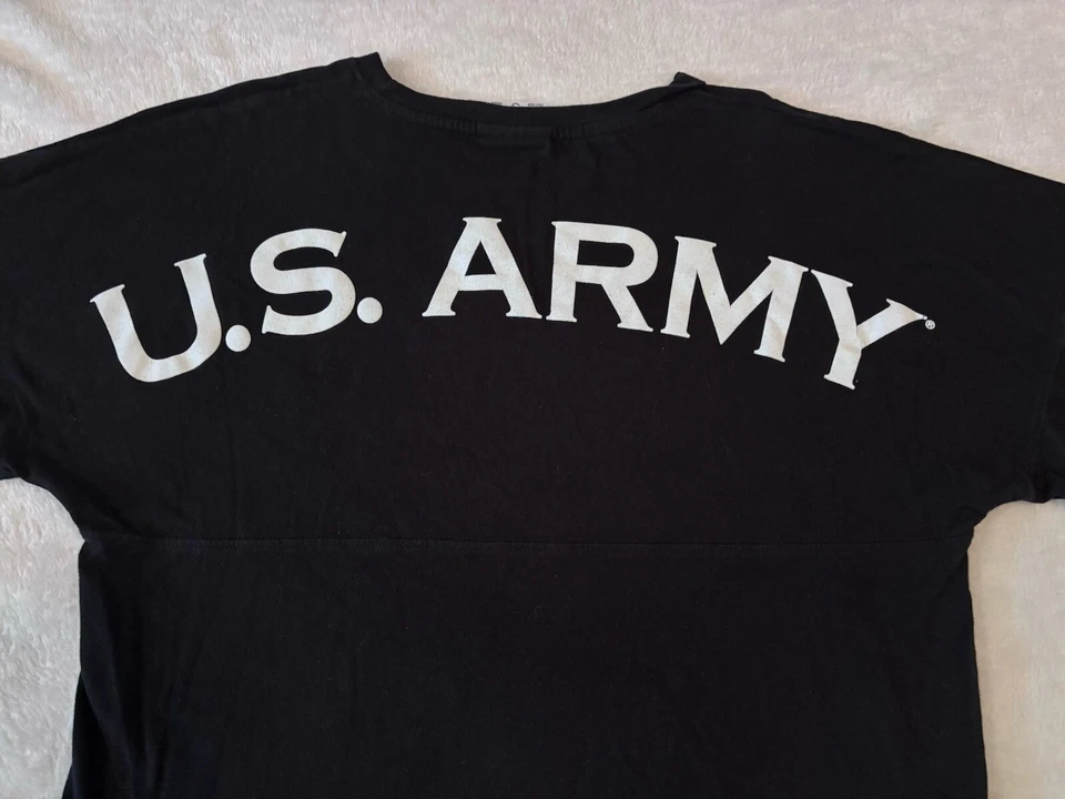 US ARMY Shirt Small Black Spirit Jersey Long Sleeve Black Knights Military Y2K - Image 2 of 4