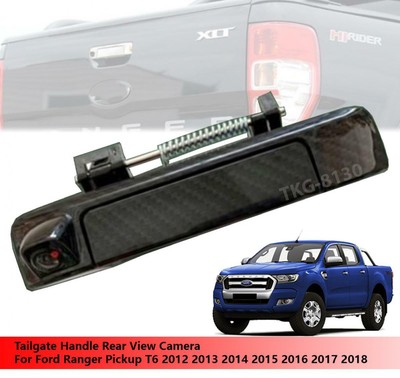 Carbon Tailgate Handle Rear View Camera Use For Ford Ranger T6 Pickup 2012 2018 Ebay